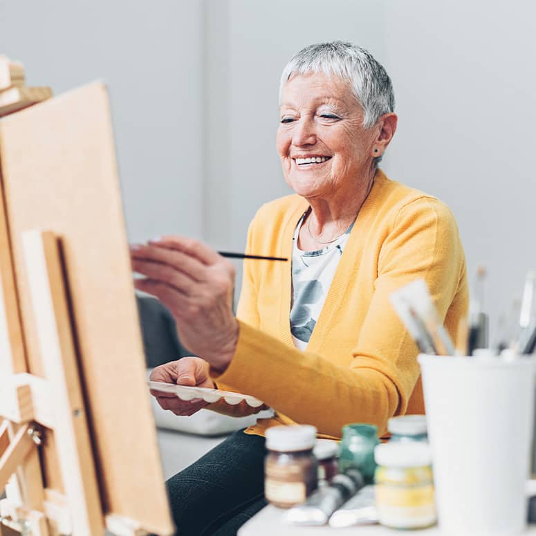 Senior Women Painting